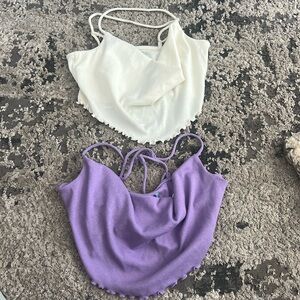 NEVER WORN 3 urban cropped tanks! Size M